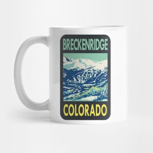 Vintage Breckenridge Colorado travel sticker Mug